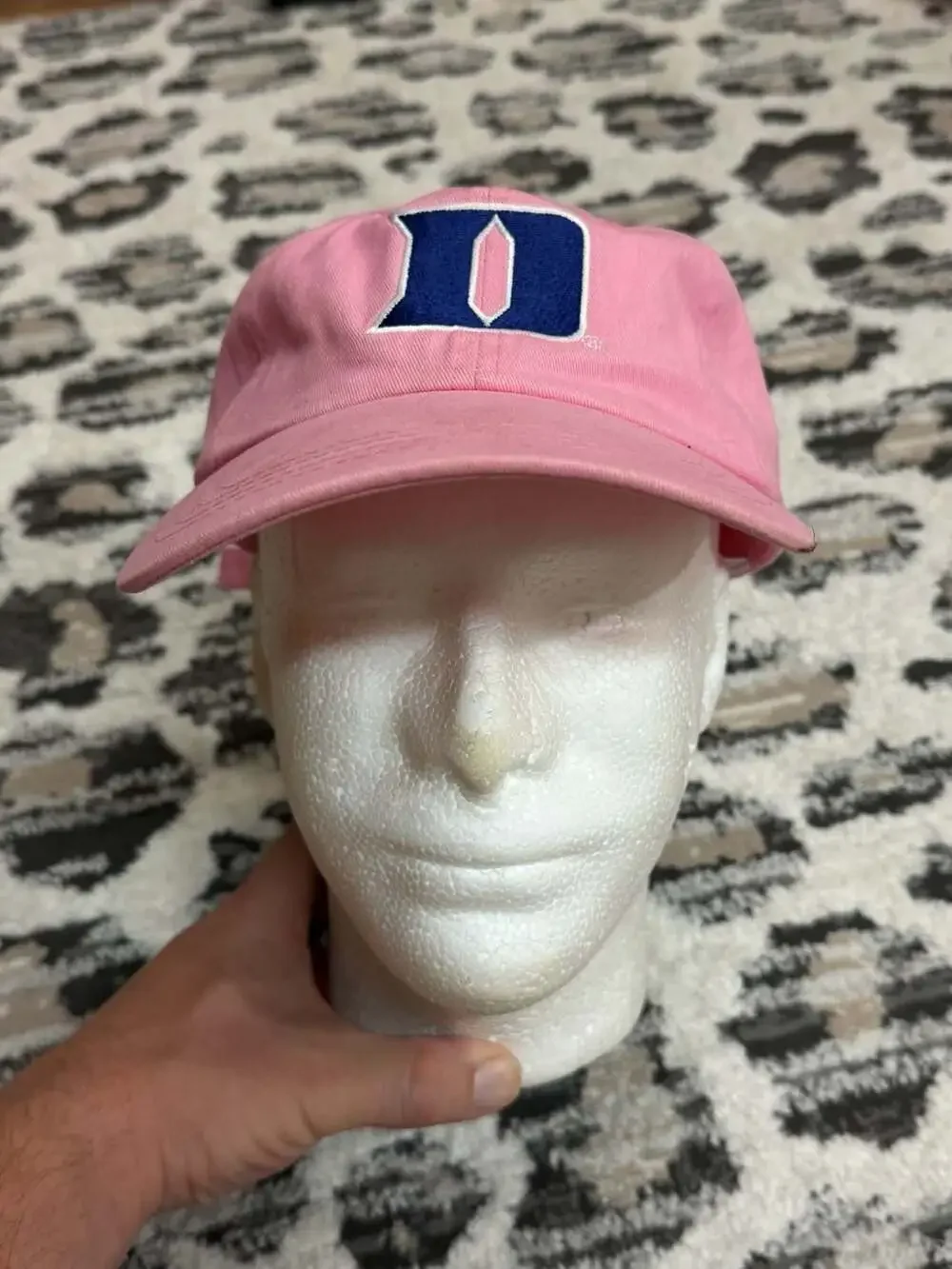 Oarsman 913 Duke University Pink Embroidered Baseball Cap Hat